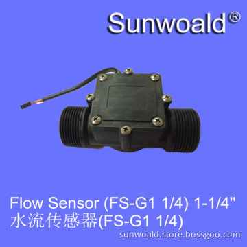 G1.25" Hall magnetic Plastic Water Flow Sensor meter